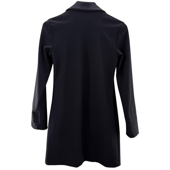 Bagatelle Collection Open Front Topper Jacket Deep Eggplant Longline Blazer XS - Picture 10 of 13